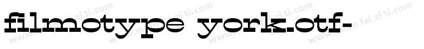 filmotype york.otf字体转换